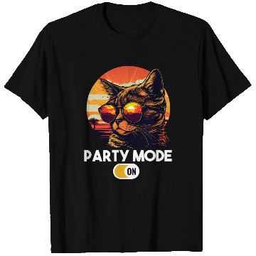 Discover Retro Cat Vintage Sunset 80s 90s Sunglasses T Shirts