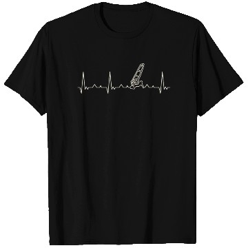 Discover Surfer Windsurfing. Heart. Love. EKG. Pulse. Beat. T Shirts