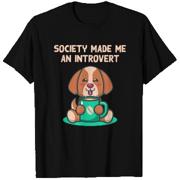 Discover Handcrafted by Society Introvert Sayings Antisocia T Shirts