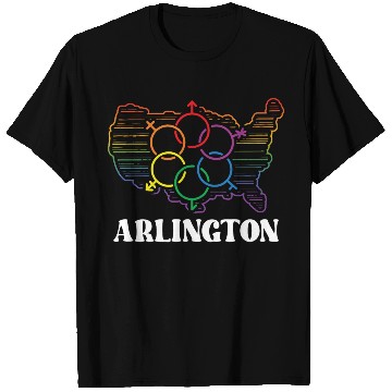 Discover Arlington Pride Month Pride Flag LGBT Community LG T Shirts