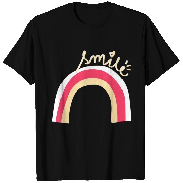 Discover Rainbow, Smile, Positive Quote T Shirts