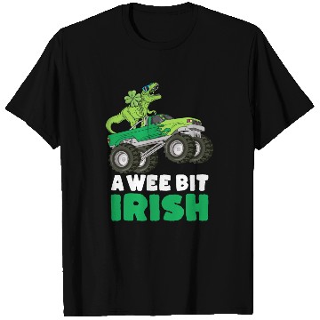 Discover St Patricks Day A Wee Bit Irish T-Rex Truck T Shirts