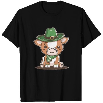 Discover Kawaii cow with scarf St. Patrick's Day T Shirts