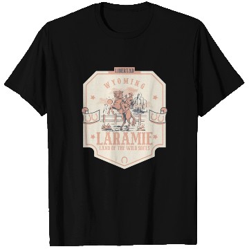 Discover laramie wyoming wild west town T Shirts