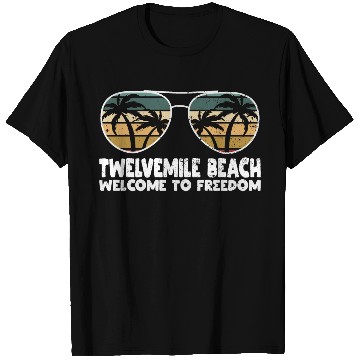 Discover Twelvemile Beach Welcome to Freedom Vacation Sayin T Shirts