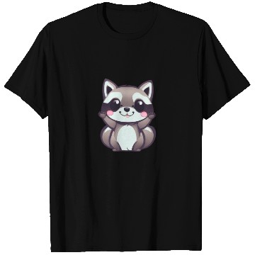 Discover cute chibi raccoon T Shirts