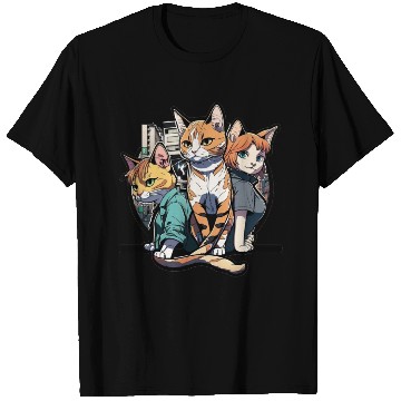 Discover anime street cats colour 1 T Shirts