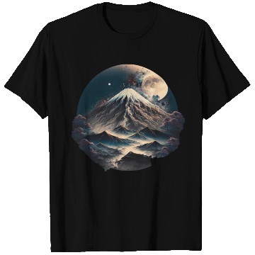 Discover Fuji moon light. T Shirts