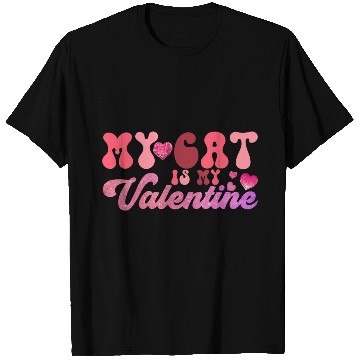 Discover my cat is my valentine Sublimation T Shirts