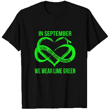 Discover In September We Wear Lime Green Spinal Cord Injury T Shirts