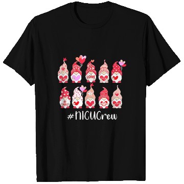 Discover Funny Gnome With Hearts NICU Crew Valentine s Day T Shirts