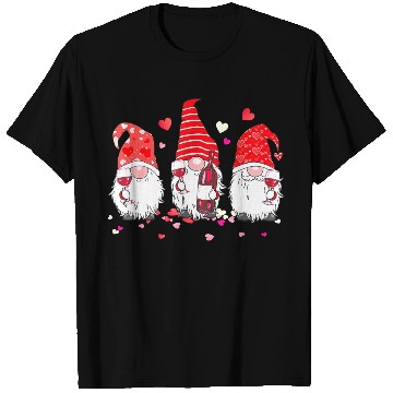 Discover Funny Gnome Wine Lover Happy Valentines Day Pajama T Shirts