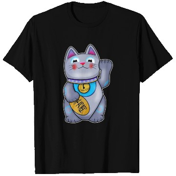 Discover Cute Helpful Maneki Neko Lucky Cat T Shirts