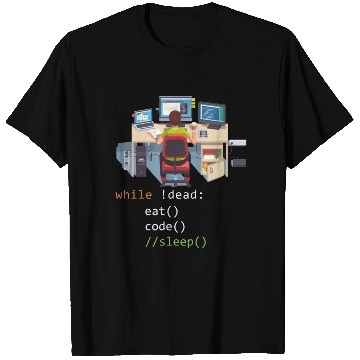 Discover Computer Science Python Programmer Eat Code Sleep T Shirts