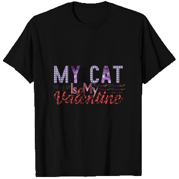 Discover My Cat Is My Valentine Sublimation T Shirts