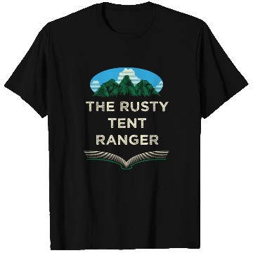 Discover The Rusty Tent Ranger Camping Friends Camper Buddy T Shirts