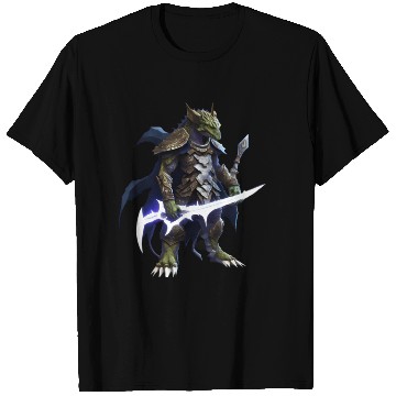Discover dragon holding a mystical sword T Shirts
