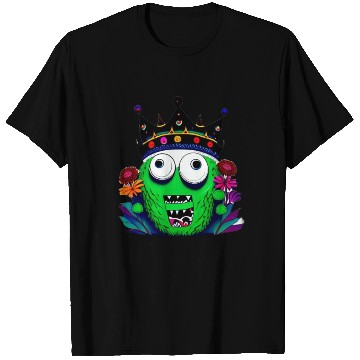 Discover Monster Royalty A Green Beast with a Crown T Shirts