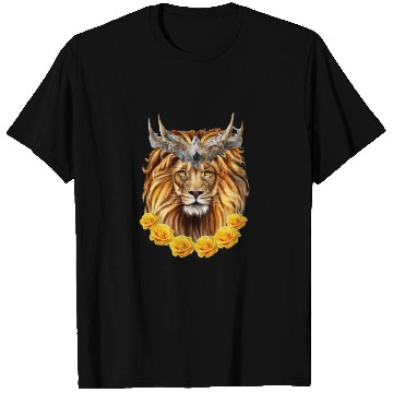 Discover lion with rose T Shirts