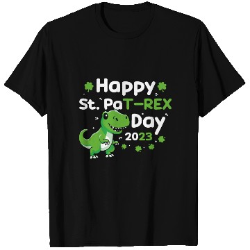 Discover Happy St Pat Rex Day 2023 Cute Dinosaur T Shirts