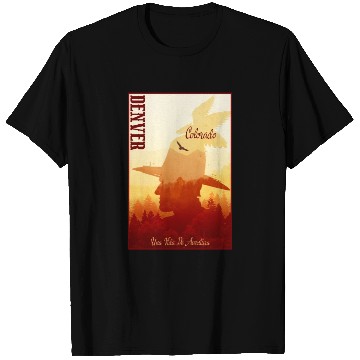 Discover Denver Colorado wild west town T Shirts
