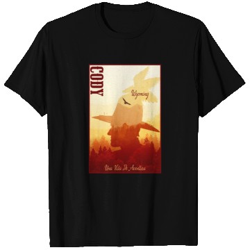 Discover Cody Wyoming wild west town T Shirts