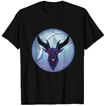 Discover Gothic Deer Goat Red Eyes T Shirts