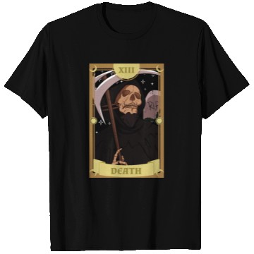 Discover Anime Tarot Card Death Grim Reaper Occult Gothic W T Shirts