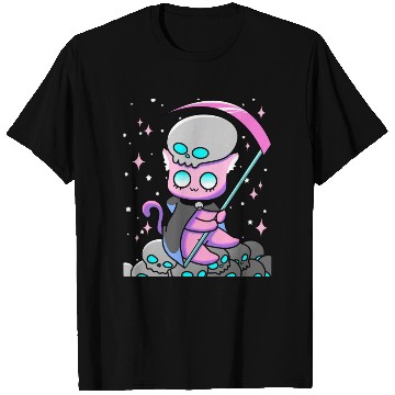 Discover Kawaii Pastel Goth Anime Tarot Card Death Cute Wit T Shirts