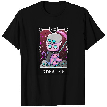 Discover Kawaii Pastel Goth Tarot Card Death Grim Reaper Cu T Shirts