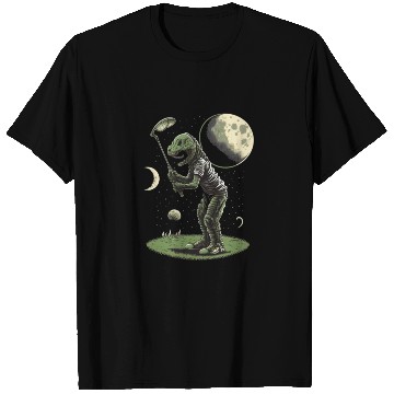 Discover Alien Playing Golf Golfer UFO Extraterrestrial T Shirts