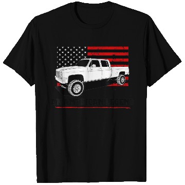 Discover Lifted Square body truck American muscle T Shirts 4x4