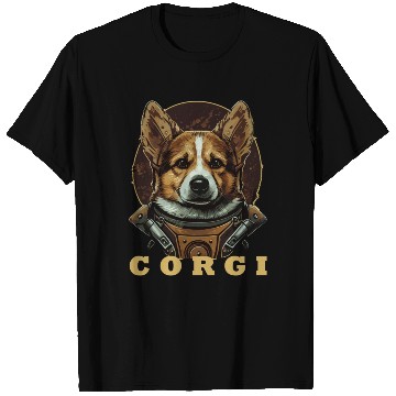Discover Astronaut Corgi Space Astronomy Galaxy Lover Funny T Shirts