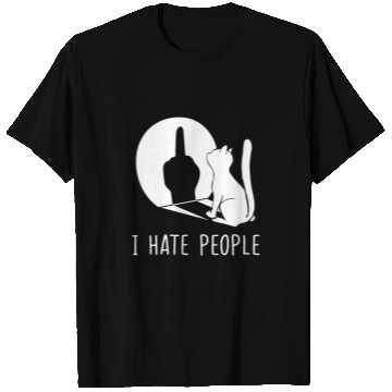 Discover Grumpy Kitten Cats I Don't Like People Cat I Hateb T Shirts