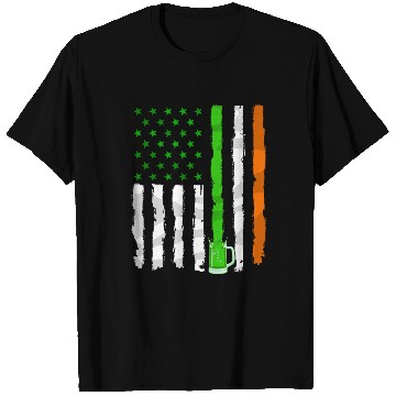 Discover Irish American Flag Draft Beer Shamrock St Patrick T Shirts