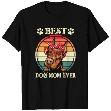 Discover Funny Best Doberman Dog Mom For Dog Lover T Shirts