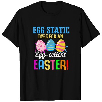 Discover Easter Colorful Egg Dye Rabbit Egg Hunt T Shirts