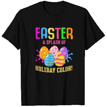 Discover Easter Colorful Egg Dye Rabbit Egg Hunt T Shirts