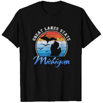 Discover Michigan The Great Lakes State T Shirts
