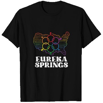 Discover Eureka Springs Pride Flag Pride Month LGBTQ Flag T Shirts