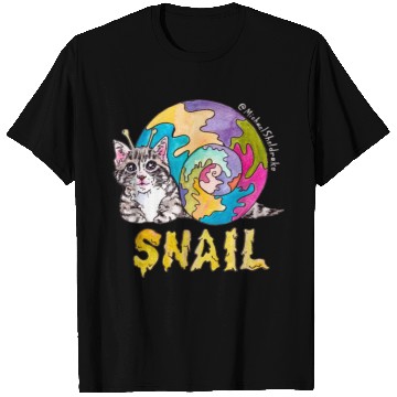 Discover Psychedelic Kitten Snail T Shirts
