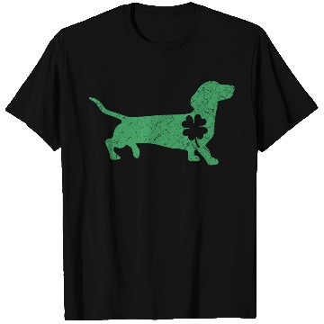 Discover Dachshund Dog Shamrock St. Patrick's Day T Shirts