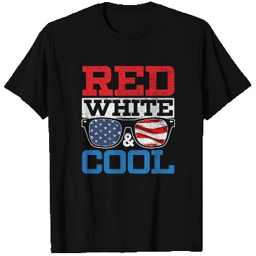 Discover Red White And Cool America USA Flag 4th Of July T Shirts