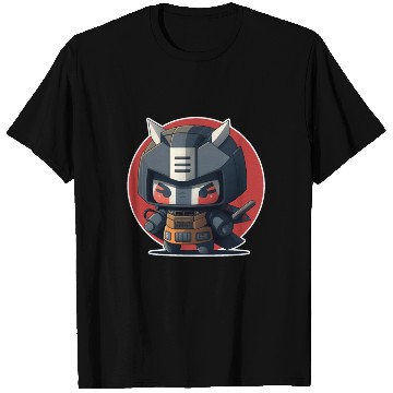 Discover Ninja warrior mech robot kawaii illustration T Shirts