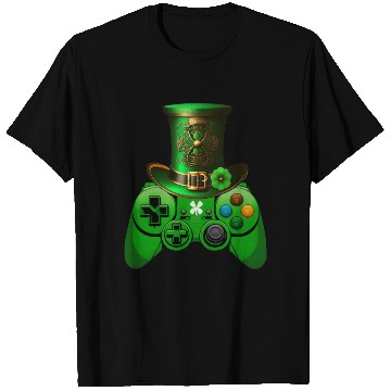 Discover St Patricks Day Video Game T Shirts | Gamer Leprechau