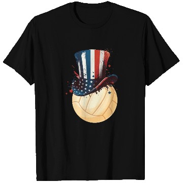 Discover Patriotic America USA Flag 4th Of July Volleyball T Shirts