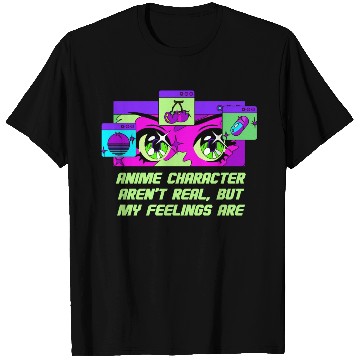 Discover Anime Character Arent Real Manga Emo Japanese Anim T Shirts