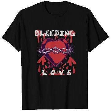 Discover Bleeding love, heart, broken, depressed, dark T Shirts