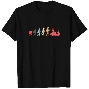 Discover Golf Retro Vintage Golfer Evolution T Shirts