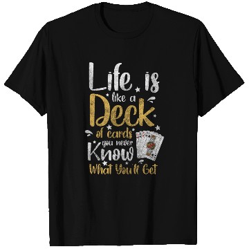 Discover Cards Card Poker Face Hearts T Shirts